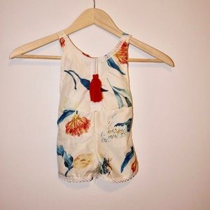 One Pieces - Floral silky romper One Pieces - Floral silky romper